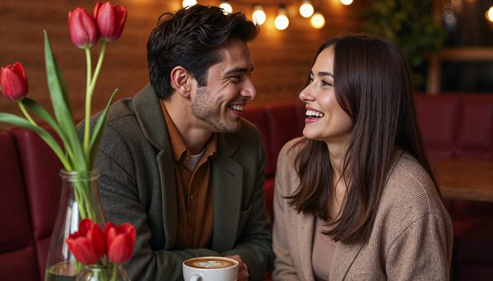 Ananya and Rohan on their first date at an old Irani cafe